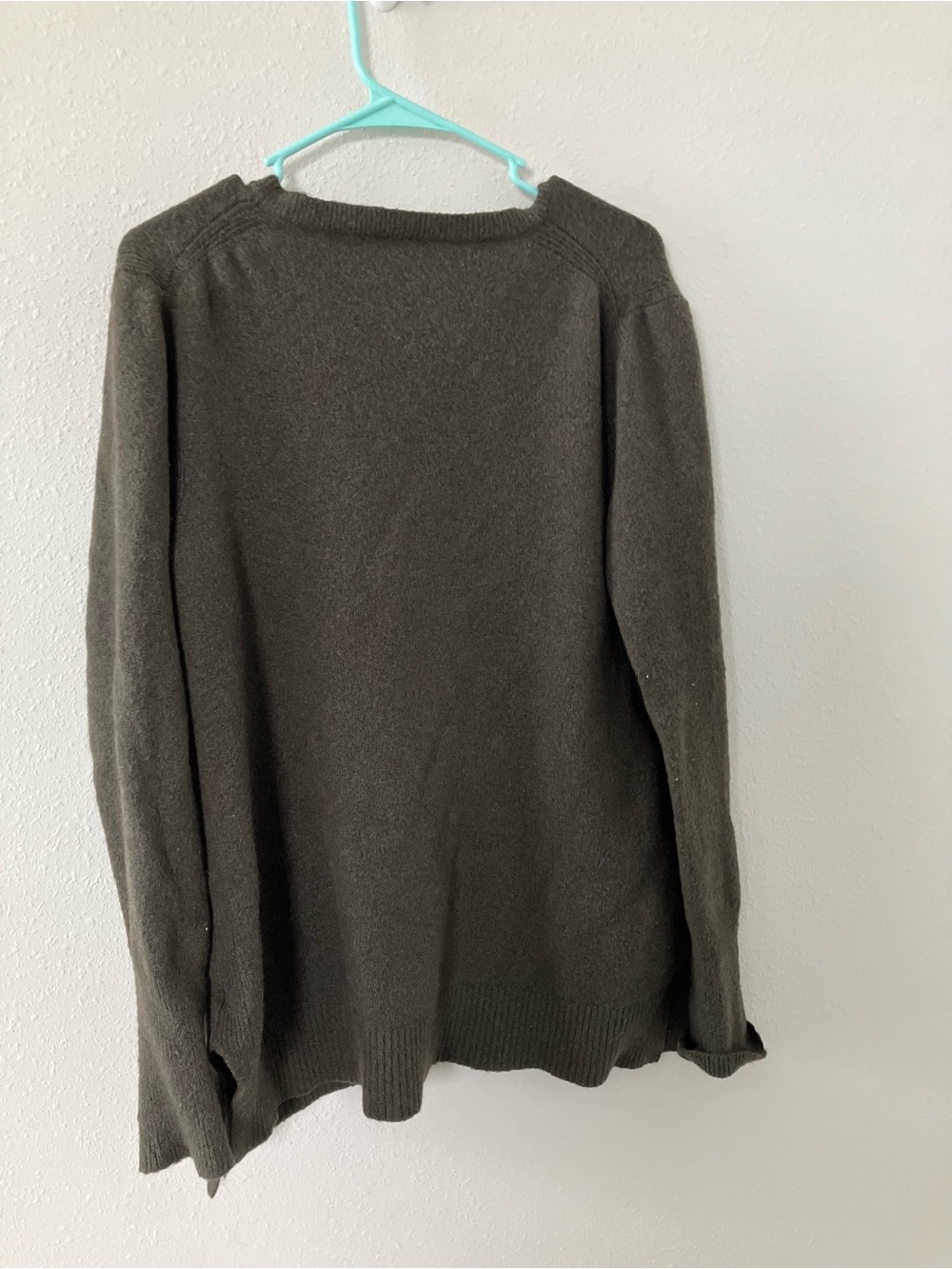 J Crew womens Front Pocket Tunic GreenSweater Supersoft Merino Wool alpaca Blend - Picture 5 of 7